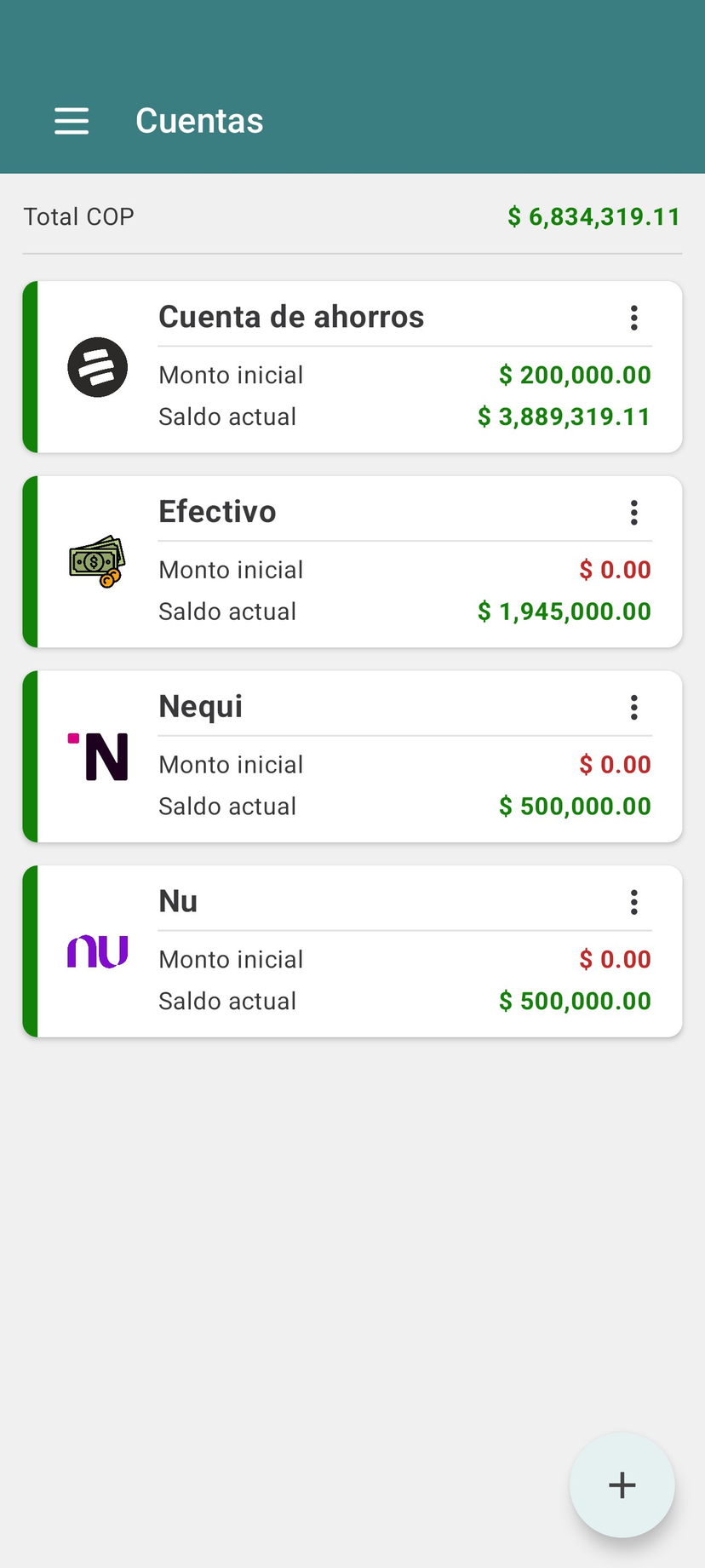 Budget Tracking Interface