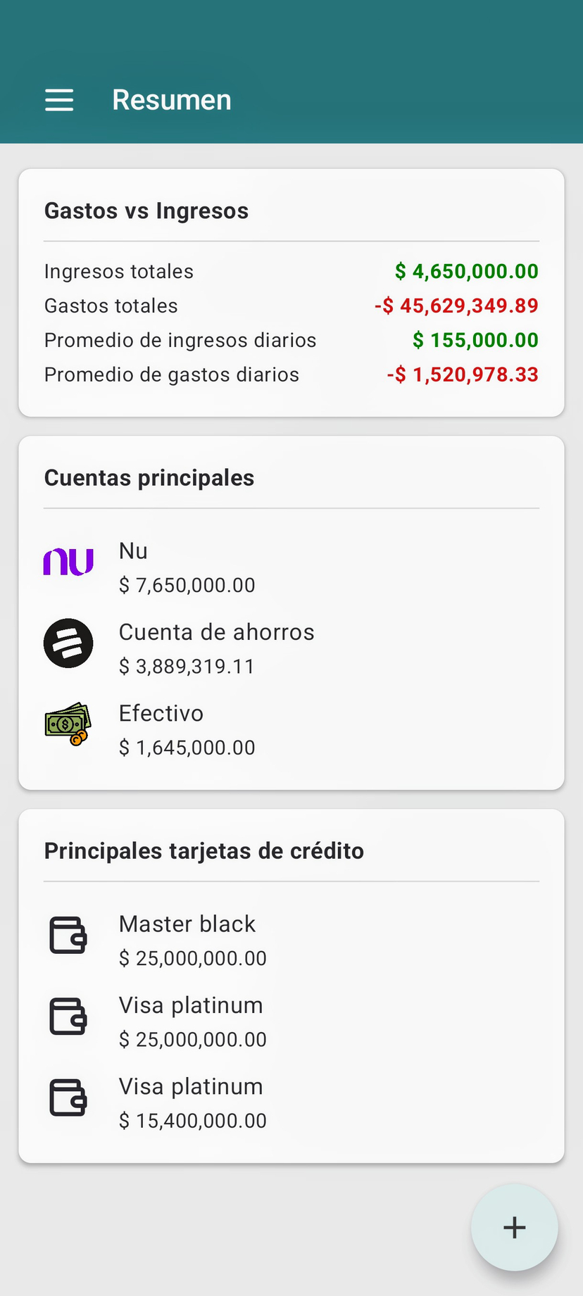 Detailed Transaction History